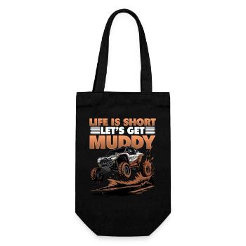UTV Off Road Boy Men 4 Wheeler Side by side - Geschenkbeutel für Flaschen - Schwarz - Vorne