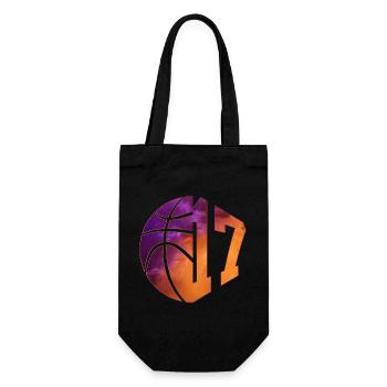 NUMMER 17 BASKETBALL 17. GEBURTSTAG - Geschenkbeutel für Flaschen - Schwarz - Vorne