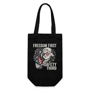 Liberté en premier, sécurité troisième – Jo - Sac à bouteille - noir - Devant