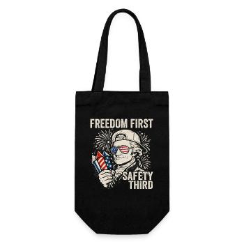 La liberté d’abord, la sécurité troisièmement, le jambon - Sac à bouteille - noir - Devant
