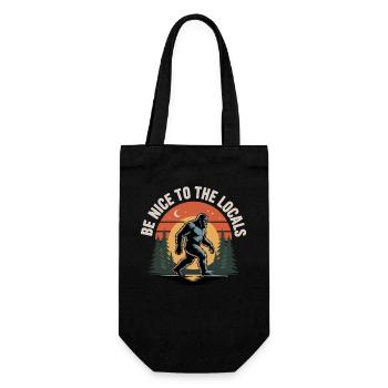 Bigfoot, Sasquatch, yéti, créatures cryptides, grand pied. - Sac à bouteille - noir - Devant