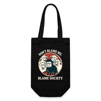 Blame Society Sheep Circle - Gift Bag for Bottles - black - Front