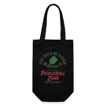 Joueur drôle de pickleball : reste hors de ma zone de cuisine - Sac à bouteille - noir - Devant