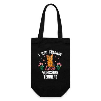 J’adore les Yorkshire Terriers - Sac à bouteille - noir - Devant