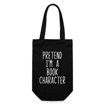 Fais comme si j’étais un personnage de livre - Sac à bouteille - noir - Devant