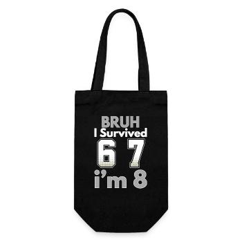 8th Birthday Boy Outfit I`m 8 Year Old Six Seven - Sac à bouteille - noir - Devant