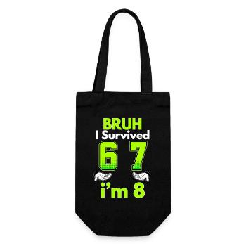8th Birthday Boy Outfit I`m 8 Year Old Six Seven - Sac à bouteille - noir - Devant