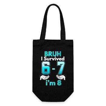 8th Birthday Boy Outfit I`m 8 Year Old Six Seven - Sac à bouteille - noir - Devant
