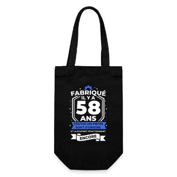 Fabriqué il y a 58 ans - Sac à bouteille - noir - Devant