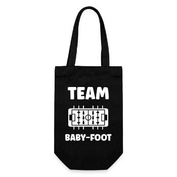 Foosball Team - Gift Bag for Bottles - black - Front