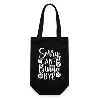 Bingo Player Sorry Can ́t Bye Bingo - Gift Bag for Bottles - black - Front