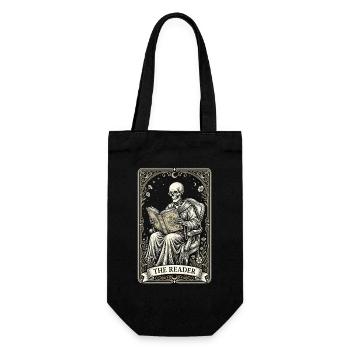 Gothic Skeleton Reader Vintage Floral - Sac à bouteille - noir - Devant