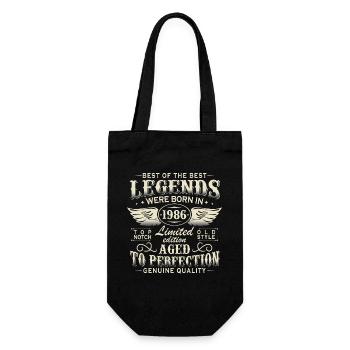 Legends 1986 Vintage 40th Birthday Gift - Gift Bag for Bottles - black - Front