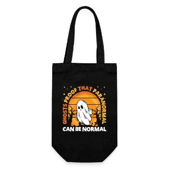 Dicton anglais d’Halloween de Chasseur de Fantômes - Sac à bouteille - noir - Devant