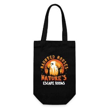 Dicton anglais d’Halloween de Chasseur de Fantômes - Sac à bouteille - noir - Devant