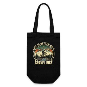 Gravel Bike Mountain Adventure Bike - Gift Bag for Bottles - black - Front