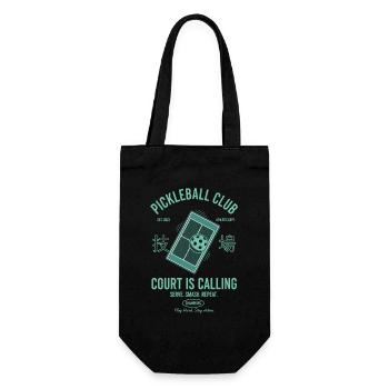 Le terrain de pickleball appelle le joueur drôle - Sac à bouteille - noir - Devant