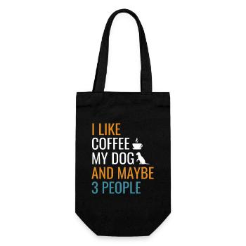 Coffee Dog et peut-être 3 personnes - Sac à bouteille - noir - Devant