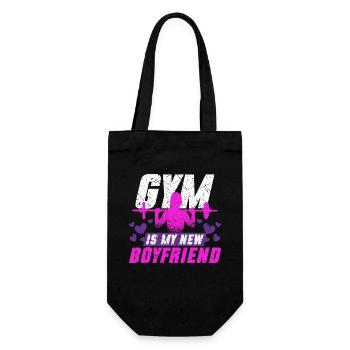 Biceps Bicep Training Gym Is My New Boyfriend - Gift Bag for Bottles - black - Front