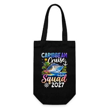 Caribbean Cruise Squad 2027 - Gift Bag for Bottles - black - Front