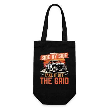 UTV Off Road 4 Wheeler Side by side - Gift Bag for Bottles - black - Front