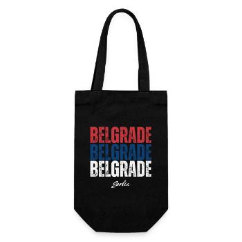 Belgrade, Serbie, j’adore Belgrade - Sac à bouteille - noir - Devant