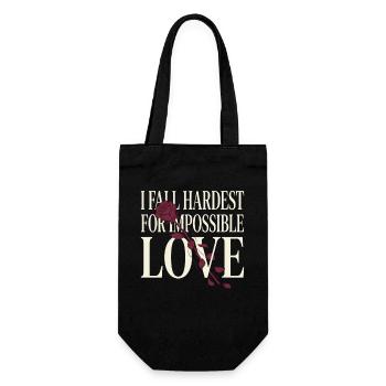 Vampirische Romantische Romantik Goth Dunkle - Geschenkbeutel für Flaschen - Schwarz - Vorne