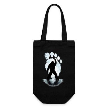 Bigfoot Rock On Sign Sasquatch Yeti Rock And Roll - Gift Bag for Bottles - black - Front
