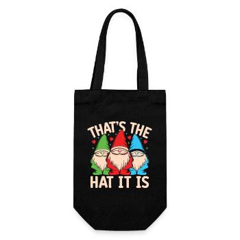 Garden Gnome Costume That´s The Hat It Is - Geschenkbeutel für Flaschen - Schwarz - Vorne