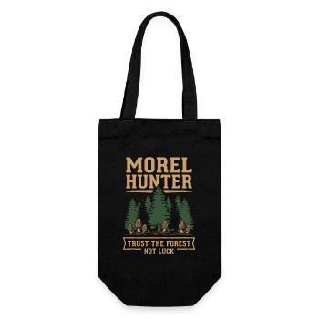 Morchelpilz-jäger Wilde Morchelpilze Auf - Geschenkbeutel für Flaschen - Schwarz - Vorne