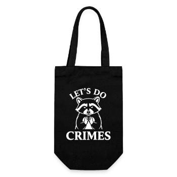 Raccoon Mischief Logo - Gift Bag for Bottles - black - Front