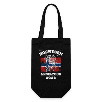 Norway Fishing Trip 2026 - Angler Gift - Gift Bag for Bottles - black - Front