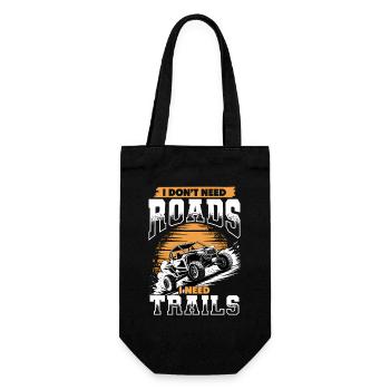 UTV Off Road 4 Wheeler Side by side - Gift Bag for Bottles - black - Front