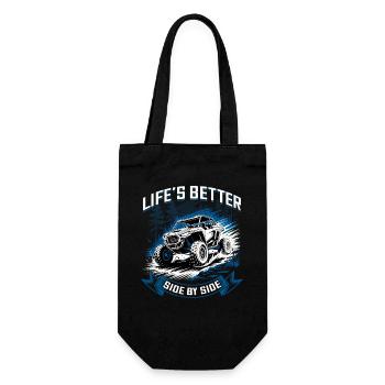 UTV Off Road 4 Wheeler Side by side - Gift Bag for Bottles - black - Front