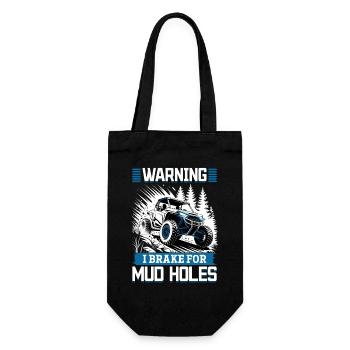 UTV Off Road 4 Wheeler Side by side - Gift Bag for Bottles - black - Front