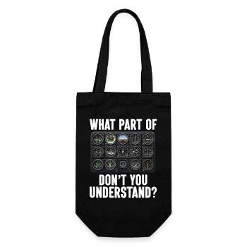 Airplane Flight Pilot Airplane Airline - Gift Bag for Bottles - black - Front