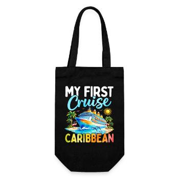 My First Cruise Caribbean - Gift Bag for Bottles - black - Front