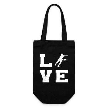 Pickleballer Gift for Pickleball Fans - Gift Bag for Bottles - black - Front