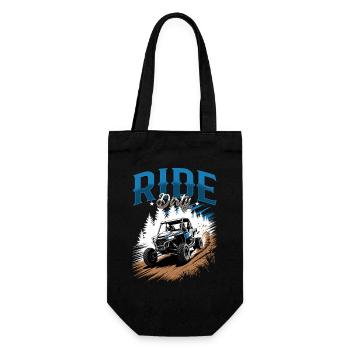 UTV Off Road 4 Wheeler Side by side - Gift Bag for Bottles - black - Front