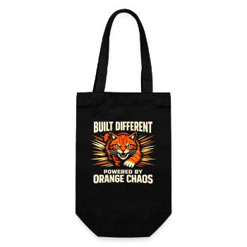 Orange Cat Chaos Funny Cat Orange Tabby Meme - Gift Bag for Bottles - black - Front