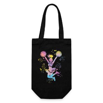 Cheerleader Cheer Mom Cheerleading - Gift Bag for Bottles - black - Front