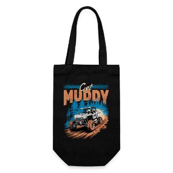 UTV Off Road 4 Wheeler Side by side - Gift Bag for Bottles - black - Front
