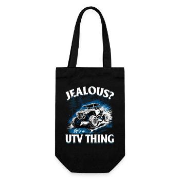 UTV Off Road 4 Wheeler Side by side - Geschenkbeutel für Flaschen - Schwarz - Vorne
