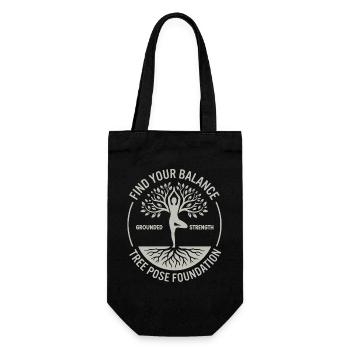 Yoga Find Your Balance Mindfulness - Gift Bag for Bottles - black - Front