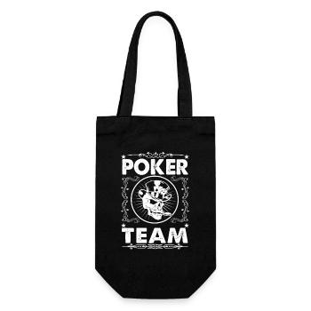 Conception du joueur de cartes vintage de l’équipe de poker - Sac à bouteille - noir - Devant