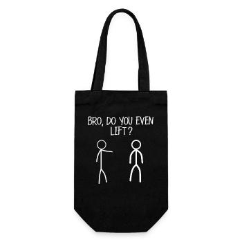 Frère, est-ce que tu lèves même des bonhommes bâtons ? Humour drôle de salle de sport ? - Sac à bouteille - noir - Devant