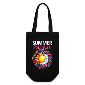 Litha Pagan: Sommersonnenwende, Mittsommer, Mittsommer, Mittsommer. - Geschenkbeutel für Flaschen - Schwarz - Vorne