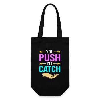 Midwife - Gift Bag for Bottles - black - Front