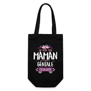 Maman Géniale Édition Limitée Mère Fête - Sac à bouteille - noir - Devant