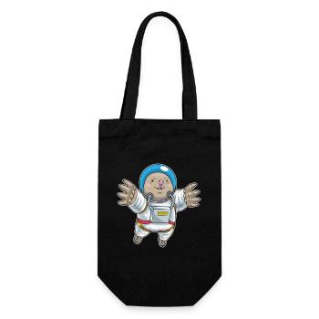 Astronaute Taupe Espace - Sac à bouteille - noir - Devant